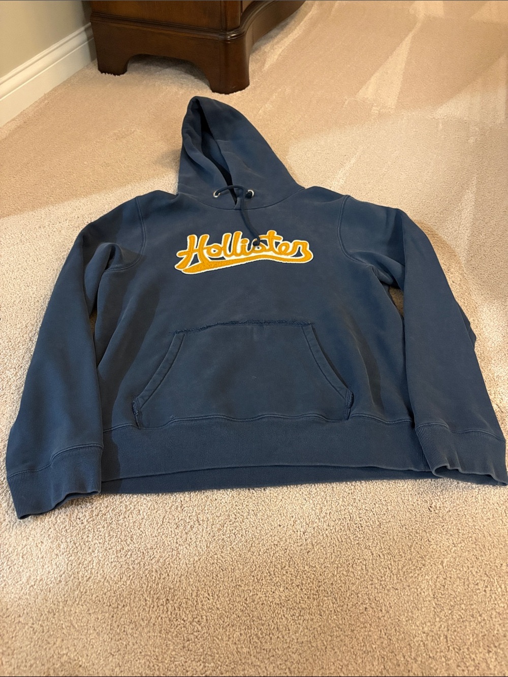 Hollister Dark Blue Hoodie Vintage Size XL